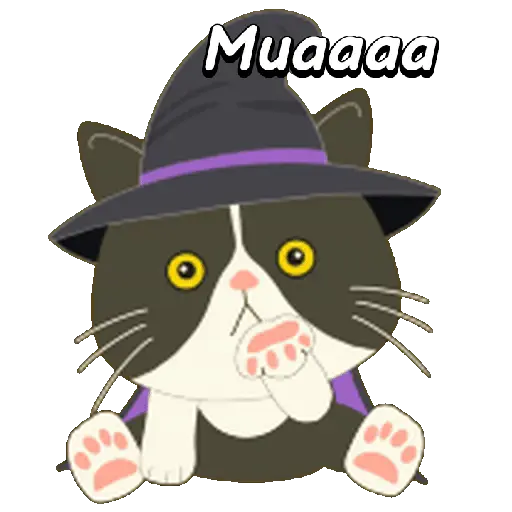 Halloween Cute Black Cat🐈‍⬛✨