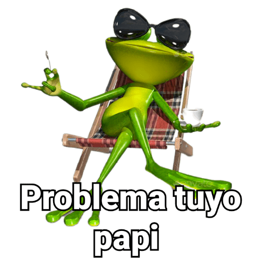 Problema tuyo papi 🐸🕶️ preview