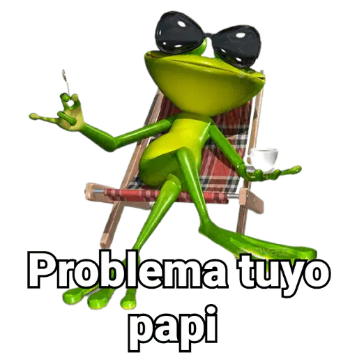 Problema tuyo papi 🐸🕶️