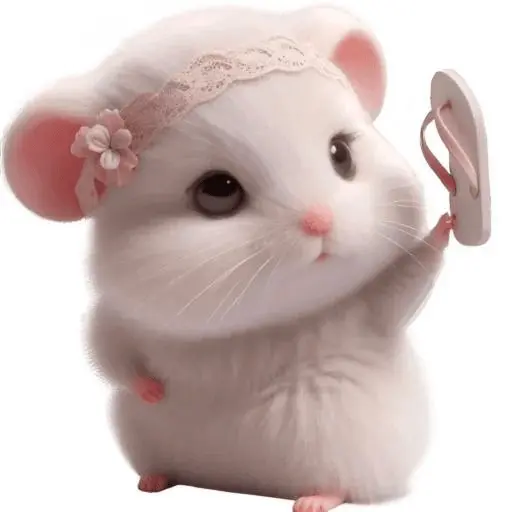 🐁🐭 Ratita blanca Rata 🐭🐁