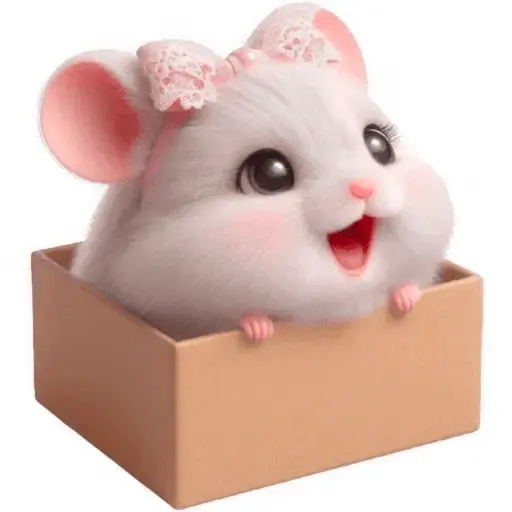 🐁🐭 Ratita blanca Rata 🐭🐁