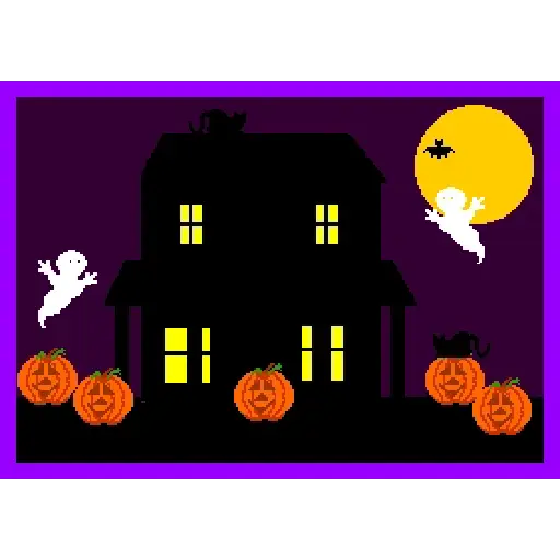 Halloween emojis pixel
