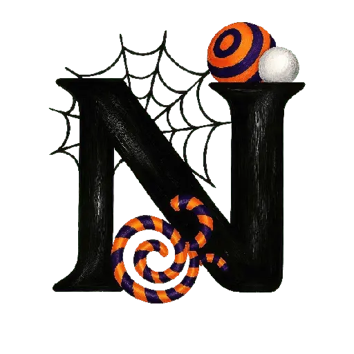 👻Halloween letras abecedario 🎃