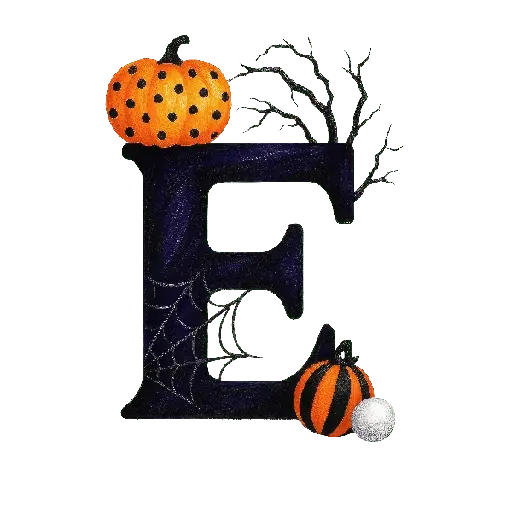 👻Halloween letras abecedario 🎃