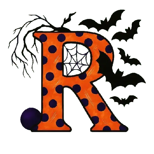 👻Halloween letras abecedario 🎃