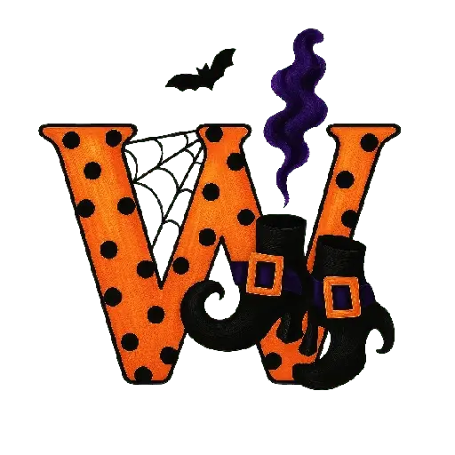 👻Halloween letras abecedario 🎃