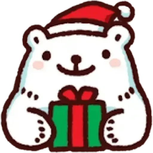 Navidad,Cute Osito polar🐻‍❄️🎄
