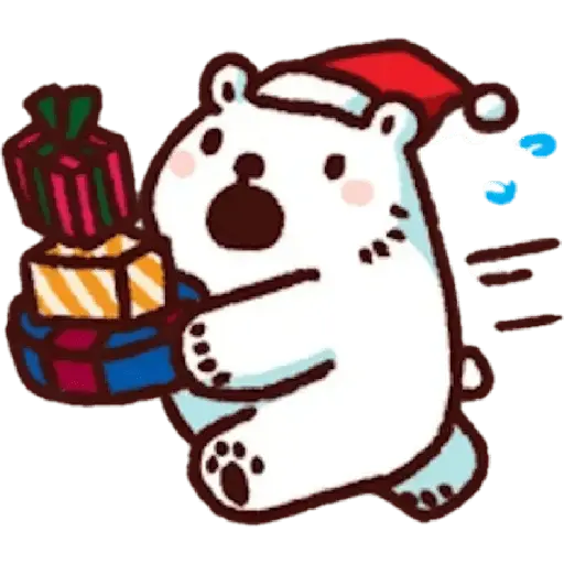 Navidad,Cute Osito polar🐻‍❄️🎄