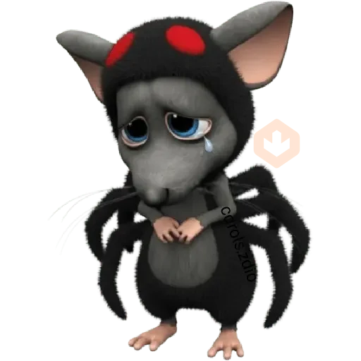Ratita triste de Halloween 🐀🎃 sticker 13