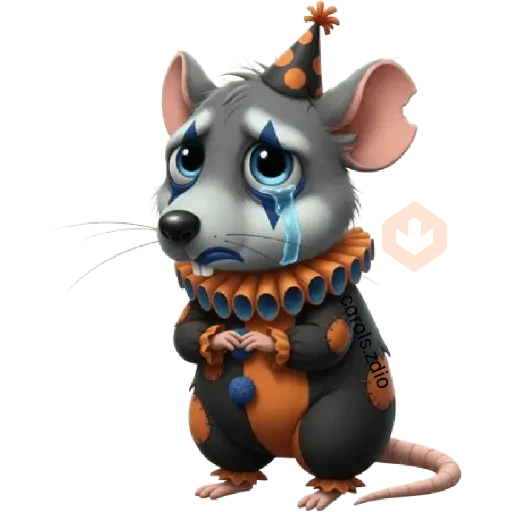 Ratita triste de Halloween 🐀🎃 sticker 12