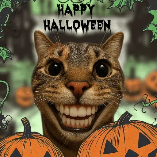 Memes Gatos Halloween 🎃 😸 sticker 11