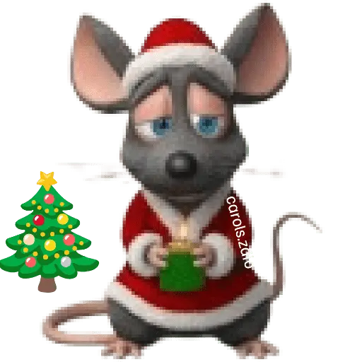 🎄Ratita triste tímida Navidad🎄