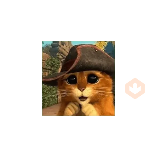 Gato de botas sticker 22