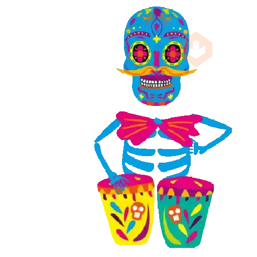 Día de muertos💀🏵️anim sticker 21