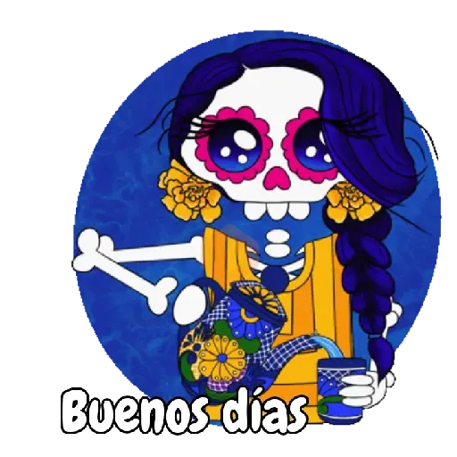Día de muertos💀🏵️anim sticker 14