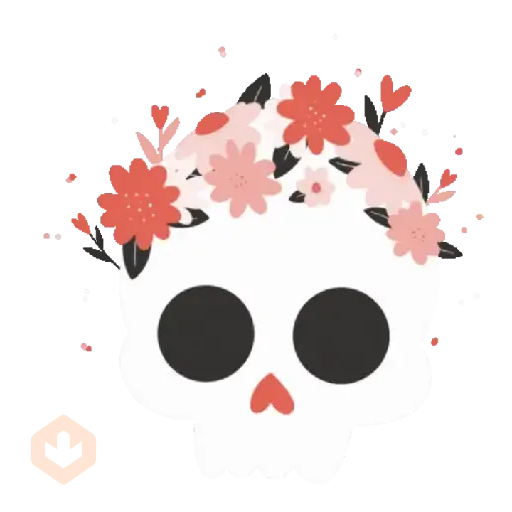 Día de muertos💀🏵️anim sticker 16