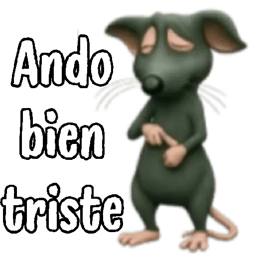 Rata triste 😔 Rata tímida 🐀🥹