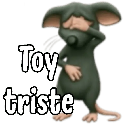 Rata triste 😔 Rata tímida 🐀🥹