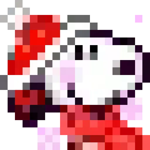 navidad pixel Snoopy 