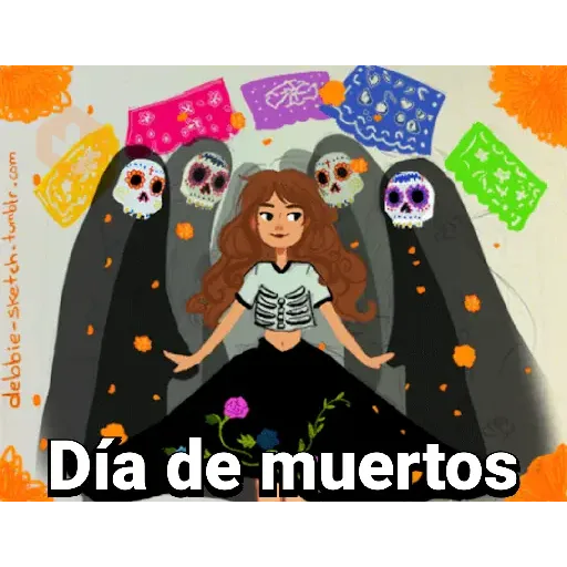 Día de muertos Emojis 💀🌻❤️ sticker 25