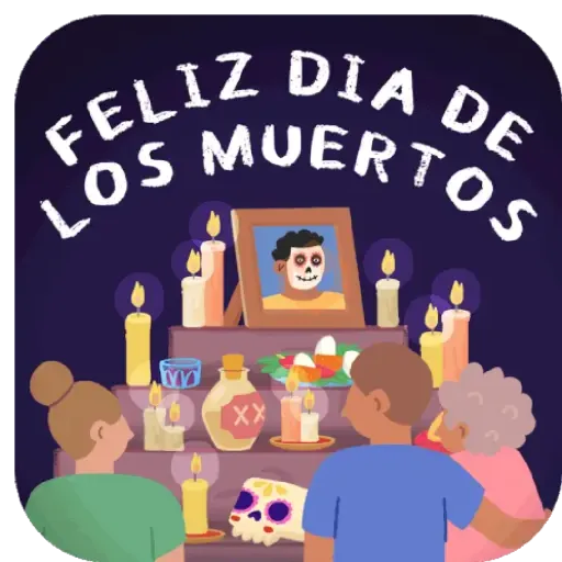 Día de muertos Emojis 💀🌻❤️ sticker 12
