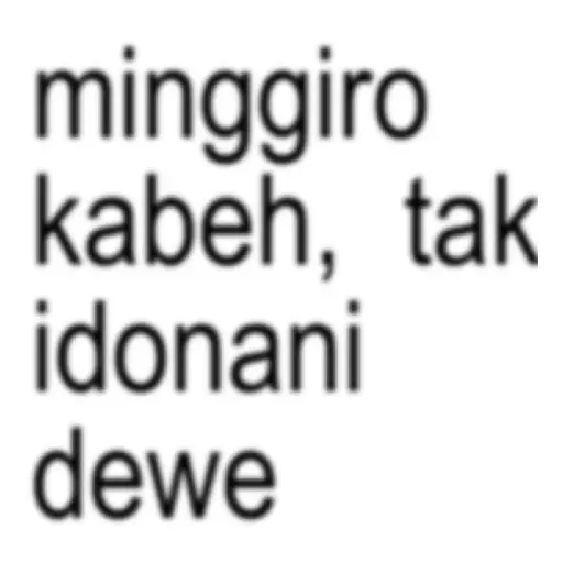 Kata Kata Anomali Jawa #3