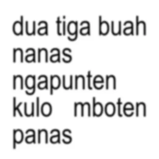 Kata Kata Anomali Jawa #3