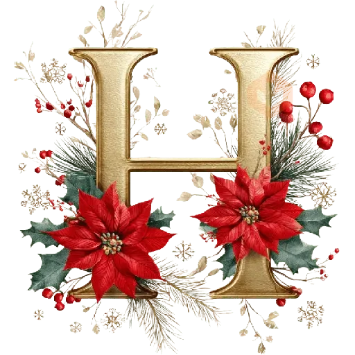 🎄Alfabeto Elegante Navidad abc sticker 25