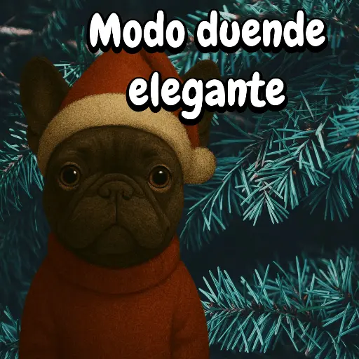 Navidad Bulldog templates🐾🎄✨