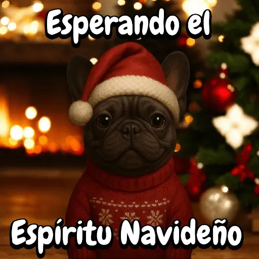 Navidad Bulldog templates🐾🎄✨