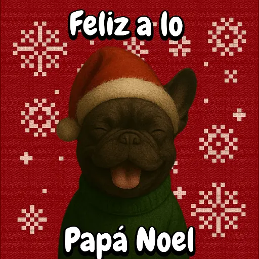 Navidad Bulldog templates🐾🎄✨