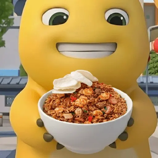 nailong dino kuning makanan 🤤