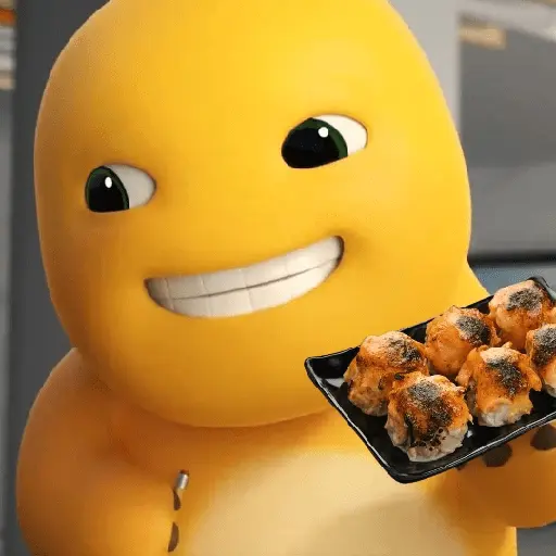 nailong dino kuning makanan 🤤