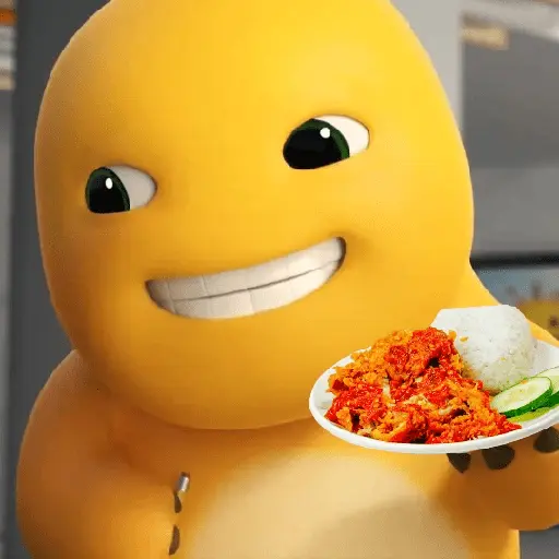 nailong dino kuning makanan 🤤