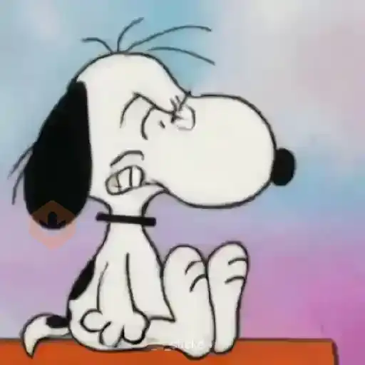 🐾Snoopy enojado 😡 5 🦴 sticker 16