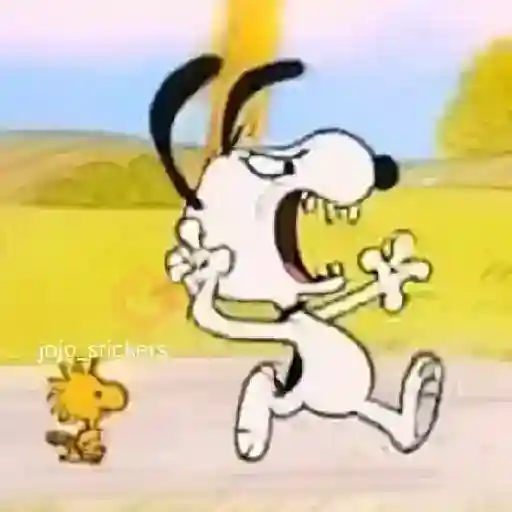 🐾Snoopy enojado 😡 5 🦴 sticker 17