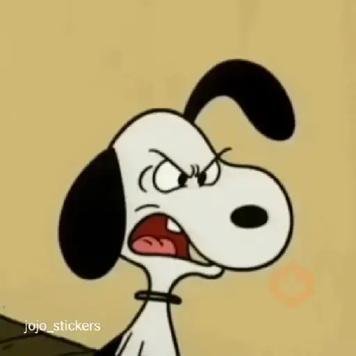 🐾Snoopy enojado 😡 5 🦴 sticker 13