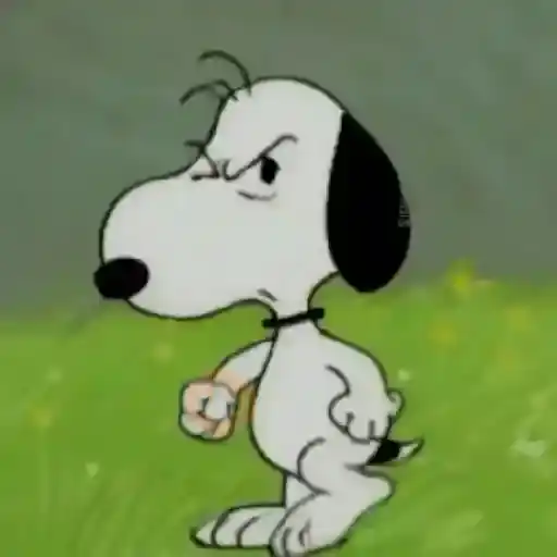 🐾Snoopy enojado 😡 5 🦴 sticker 12