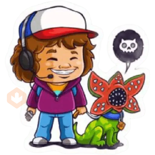 Stranger things sticker 12