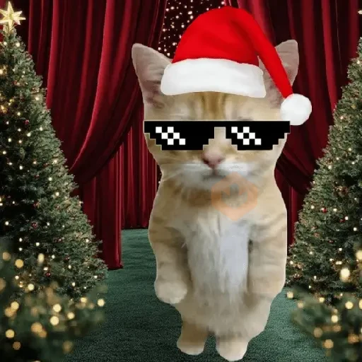 🎄🎅🏻 Navidad cat 🐈🎄 sticker 14