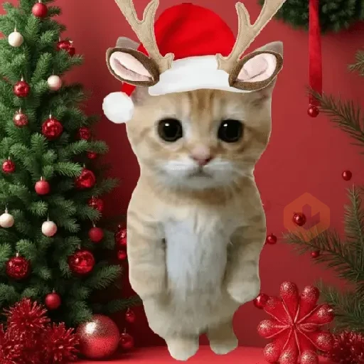 🎄🎅🏻 Navidad cat 🐈🎄 sticker 12