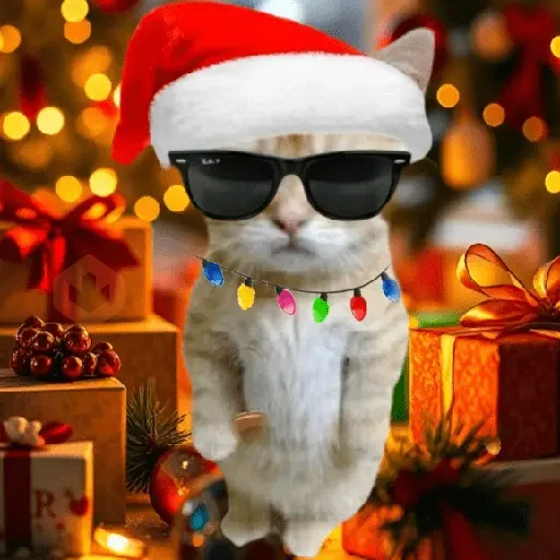 🎄🎅🏻 Navidad cat 🐈🎄 sticker 11