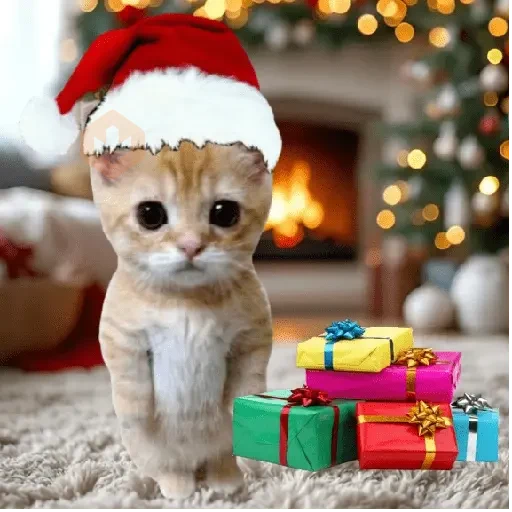 🎄🎅🏻 Navidad cat 🐈🎄 sticker 16
