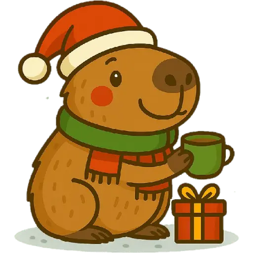 Navidad Capibara 🎄🎊🎄