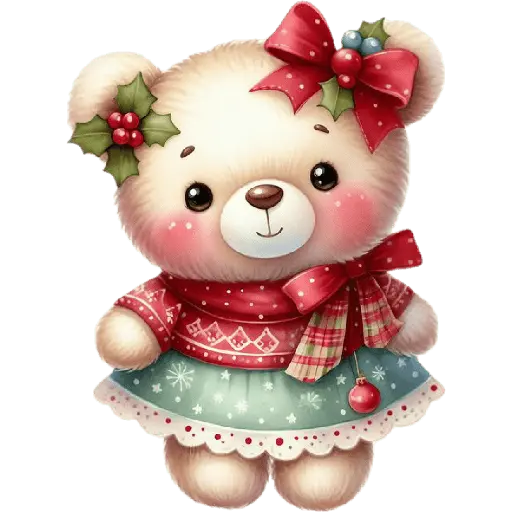Navidad Cute Bear 🎄✨🐻