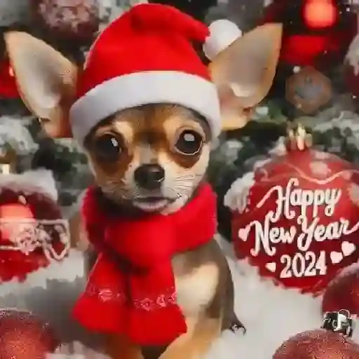 Navidad Chihuahua 🐾🎄✨ sticker 17