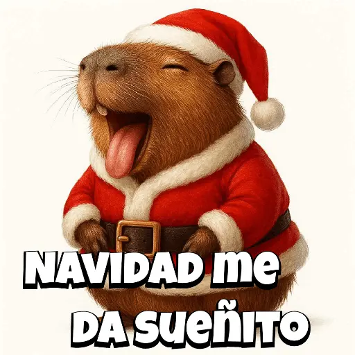 Navidad Capybara 🎄✨