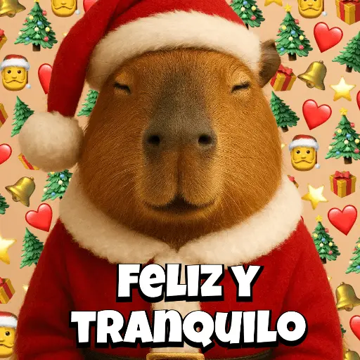 Navidad Capybara 🎄✨