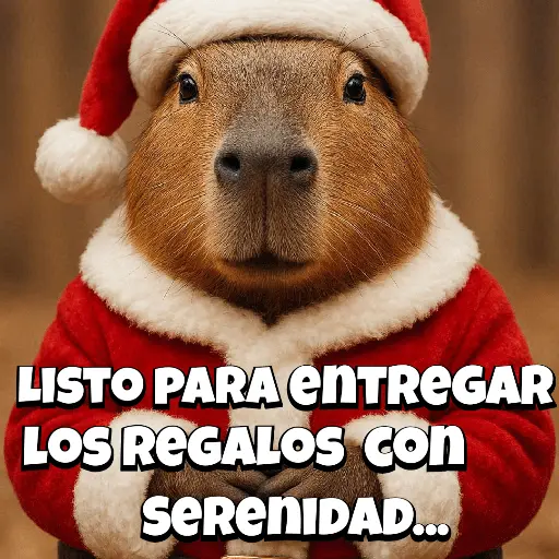 Navidad Capybara 🎄✨