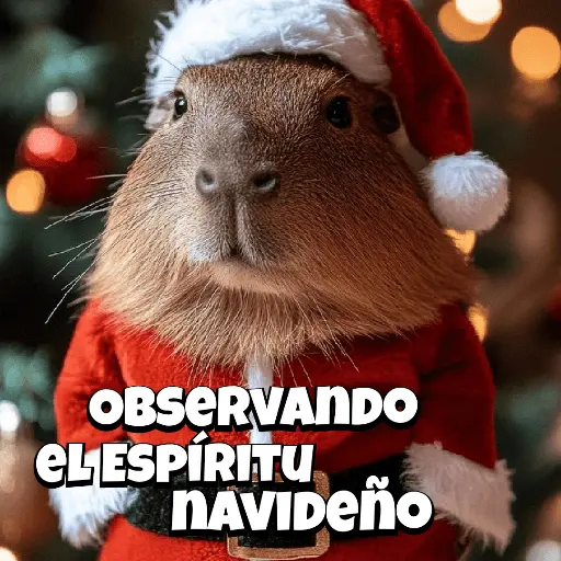 Navidad Capybara 🎄✨